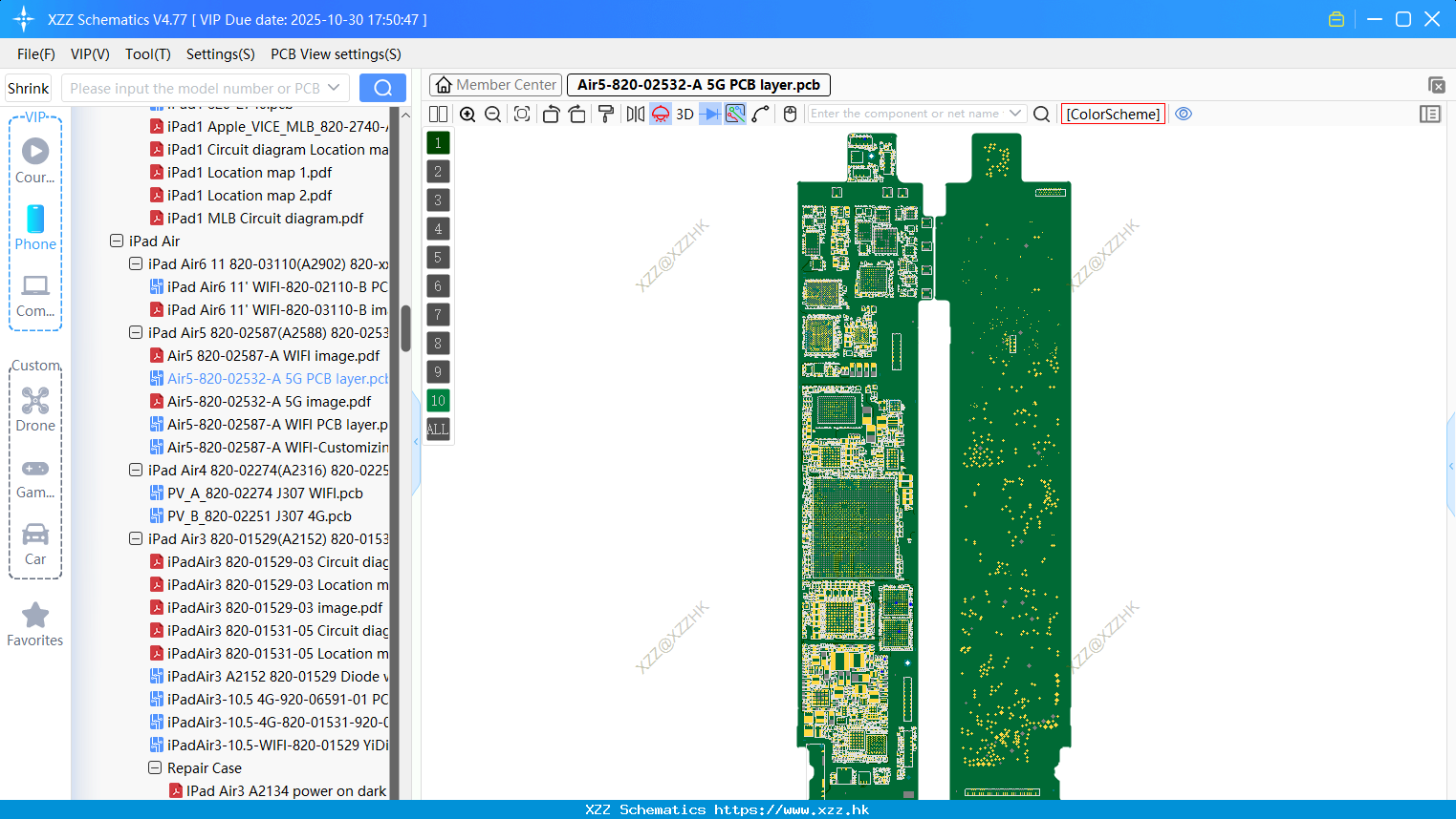 IPad Air5-820-02532-A 5G PCB Layer